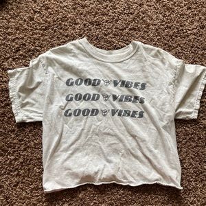 John Galt Cropped T Shirt Brandy Melville